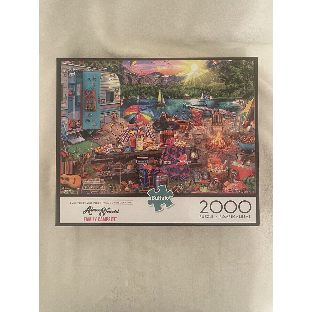 Buffalo Games‎  Aimee Stewart  Family Campsite  2000 Piece Jigsaw Puzzle